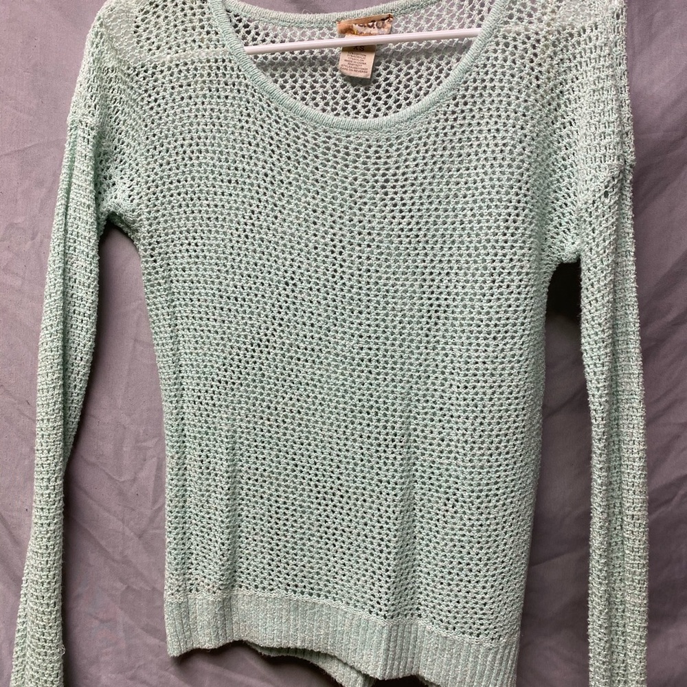 Light blue long sleeve sweater